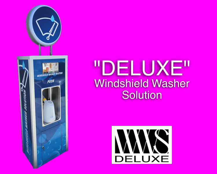 WWS Deluxe Series – Windshield Washing Solution Kiosk
